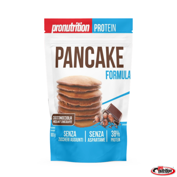 Preparato per Pancake proteico con farina di avena e albume al gusto di cioccolato-nocciola -PANCAKE FORMULA CIOCCONOCCIOLA-PRO NUTRITION